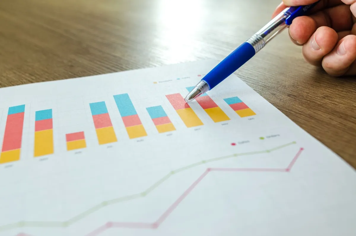 Analisi di grafici e indicatori di gestione su report cartaceo